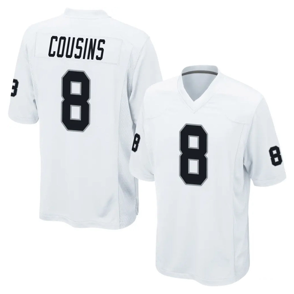 Mdoa LV.Raiders #8 Kirk Cousins Player White Home Game Stitched Jerseys