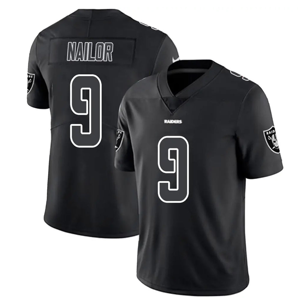 Mdoa LV.Raiders #9 Jalen Nailor Player Black Limited Black Impact Home Game Stitched Jerseys
