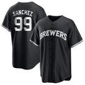 Mdoa M.Brewers #99 Gary Sanchez Player Black Game Home Stitched Jerseys