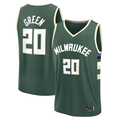 Mdoa M.Bucks #20 A.J. Green Hunter Green Fast Break Replica Player Jerseys - Icon Edition