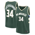 Mdoa M.Bucks #34 Giannis Antetokounmpo Hunter Green Fast Break Replica Player Jerseys - Icon Edition