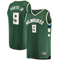 Mdoa M.Bucks #9 Bobby Portis Green Fast Break Replica Jerseys - Icon Edition