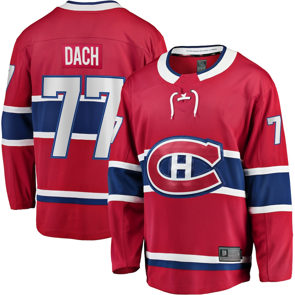 Mdoa M.Canadiens #77 Kirby Dach Red Home Breakaway Player Jerseys