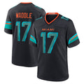 Mdoa M.Dolphins #17 Jaylen Waddle Player Blue Rivalries Collection Game Stitched Jerseys