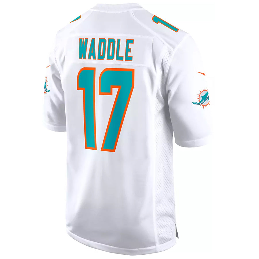 Mdoa M.Dolphins #17 Jaylen Waddle Player White Home Game Stitched Jerseys