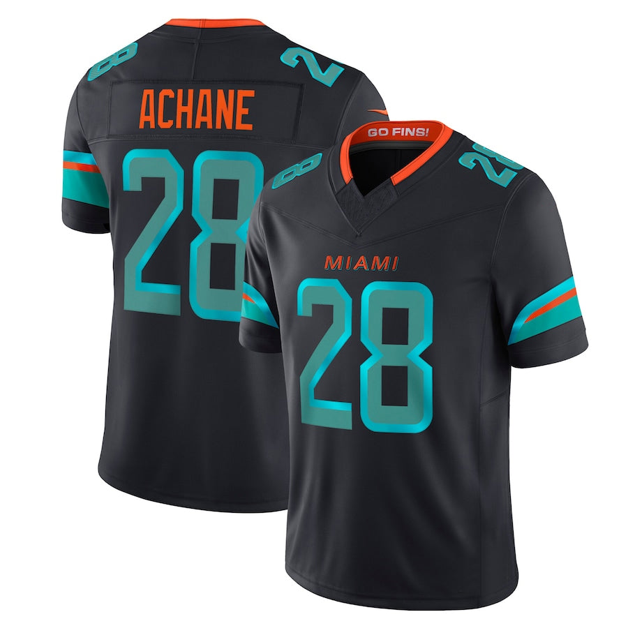 Mdoa M.Dolphins #28 De??£¤Von Achane Player Blue Rivalries Collection Vapor Limited Stitched Jerseys