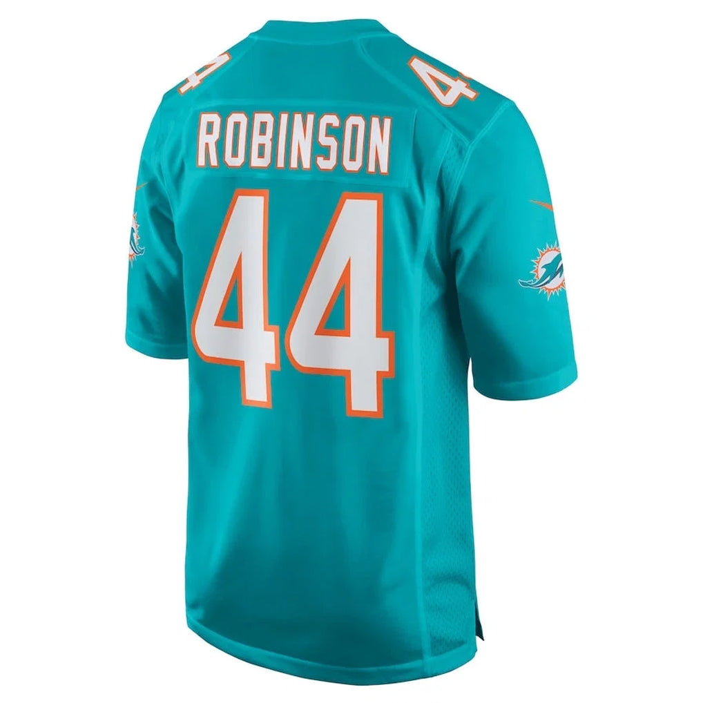 Mdoa M.Dolphins #44 Chop Robinson Player Aqua Home Game Stitched Jerseys