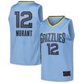 Mdoa M.Grizzlies #12 Ja Morant Light Blue Fast Break Replica Player Stitched Jerseys- Statement Edition