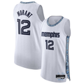 Mdoa M.Grizzlies #12 Ja Morant White 2025-2026 Authentic Stitched Jerseys- City Edition