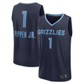Mdoa M.Grizzlies #1 Scotty Pippen Jr. Navy Fast Break Replica Player Stitched Jerseys- Icon Edition