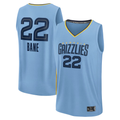 Mdoa M.Grizzlies #22 Desmond Bane Light Blue Fast Break Replica Player Stitched Jerseys- Statement Edition