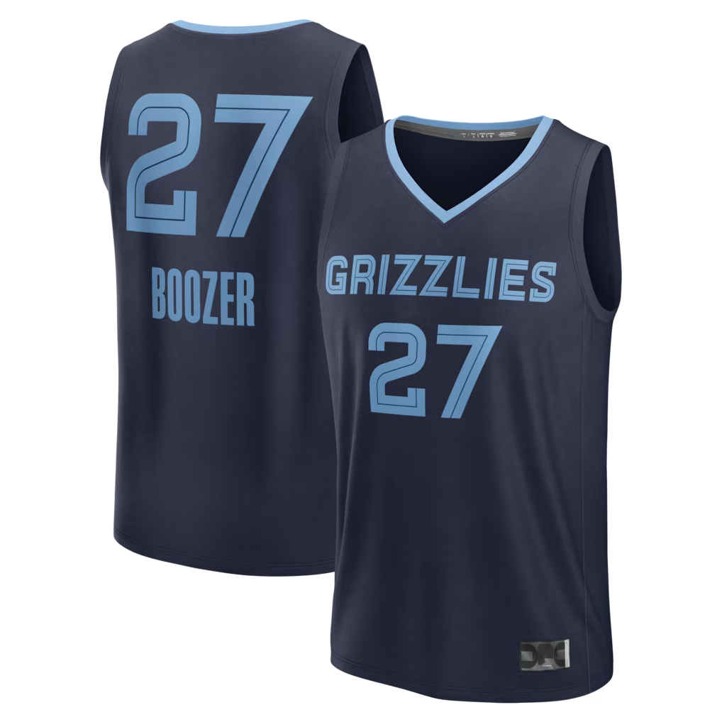 Mdoa M.Grizzlies #27 Cameron Boozer Navy Draft First Round Pick Fast Break Stitched Jerseys- Icon Edition