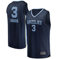 Mdoa M.Grizzlies #3 Jake LaRavia Navy Fast Break Replica Player Stitched Jerseys- Icon Edition