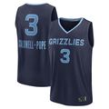 Mdoa M.Grizzlies #3 Kentavious Caldwell-Pope Navy Fast Break Replica Player Stitched Jerseys- Icon Edition