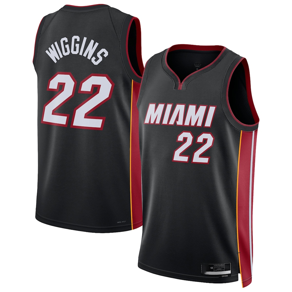 Mdoa M.Heat #22 Andrew Wiggins Black Swingman Jerseys - Icon Edition
