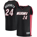 Mdoa M.Heat #24 Haywood Highsmith Black 202122 Fast Break Replica Jerseys - Icon Edition