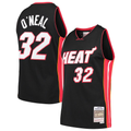Mdoa M.Heat #32 Shaquille O'Neal Mitchell & Ness Black Hardwood Classics Swingman Jerseys