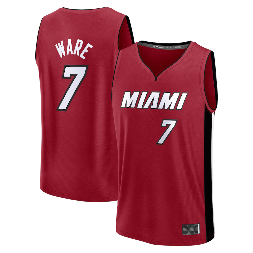 Mdoa M.Heat #7 Kel'el Ware Red Fast Break Player Jerseys - Statement Edition