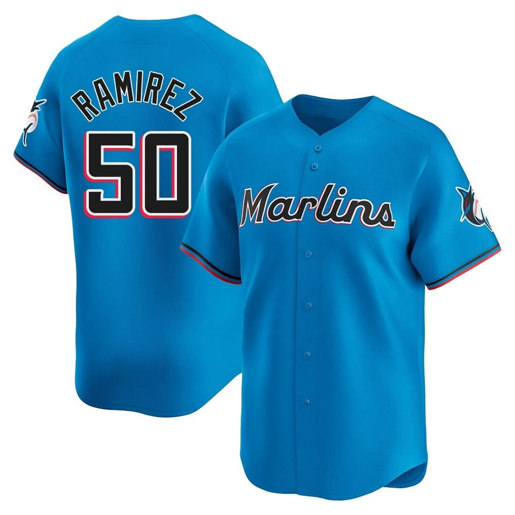 Mdoa M.Marlins #50 Agustin Ramirez Player Blue Home Limited Stitched Jerseys