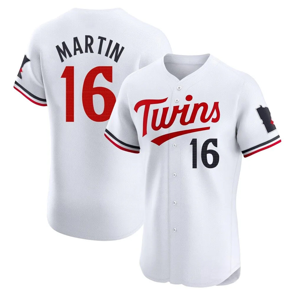 Mdoa M.Twins #16 Austin Martin Player White Home Limited Elite Stitched Jerseys