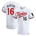 Mdoa M.Twins #16 Austin Martin Player White Home Limited Elite Stitched Jerseys