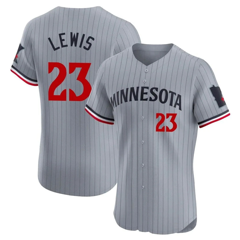 Mdoa M.Twins #23 Royce Lewis Player Gray Home Limited Elite Stitched Jerseys