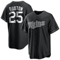 Mdoa M.Twins #25 Byron Buxton Player Black Home Game Stitched Jerseys
