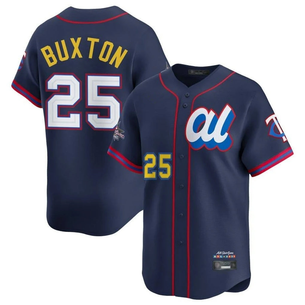 Mdoa M.Twins #25 Byron Buxton Player Navy All-star Game Limited Home Stitched Jerseys