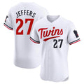 Mdoa M.Twins #27 Ryan Jeffers Player White Home Limited Elite Stitched Jerseys