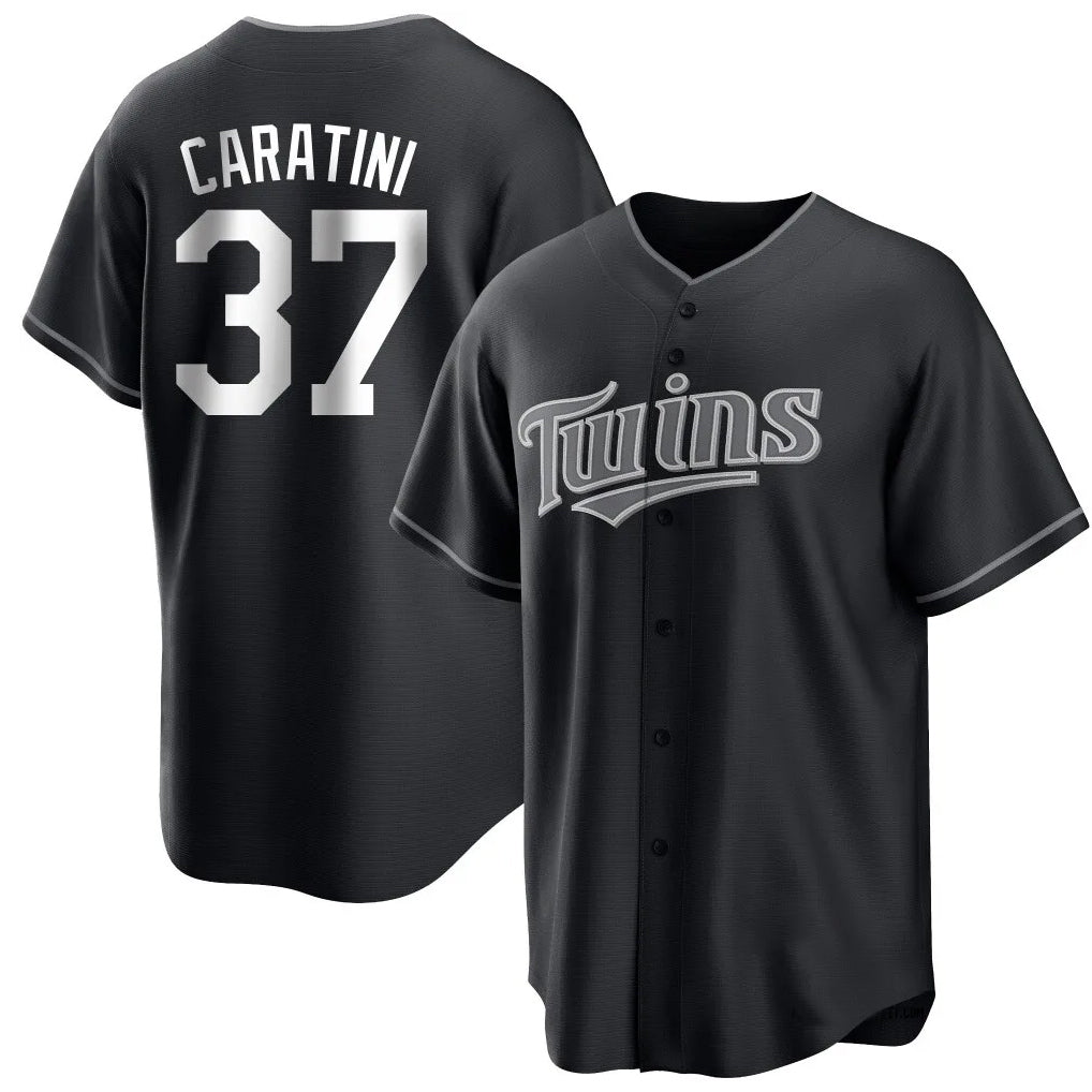 Mdoa M.Twins #37 Victor Caratini Player Black Home Game Stitched Jerseys