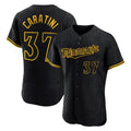 Mdoa M.Twins #37 Victor Caratini Player Black Snake Skin City Home Limited Elite Stitched Jerseys