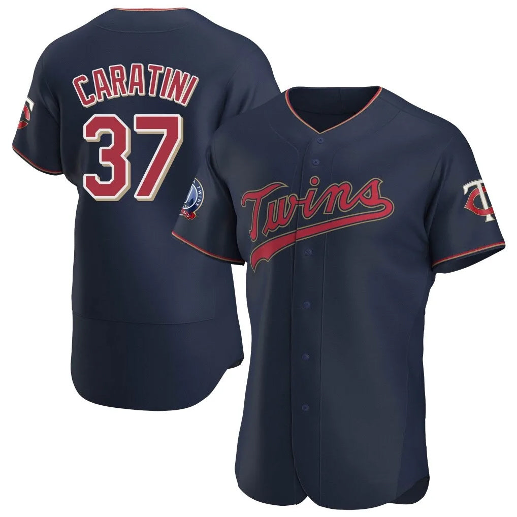 Mdoa M.Twins #37 Victor Caratini Player Navy 60th Home Limited Elite Stitched Jerseys