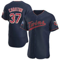 Mdoa M.Twins #37 Victor Caratini Player Navy 60th Home Limited Elite Stitched Jerseys