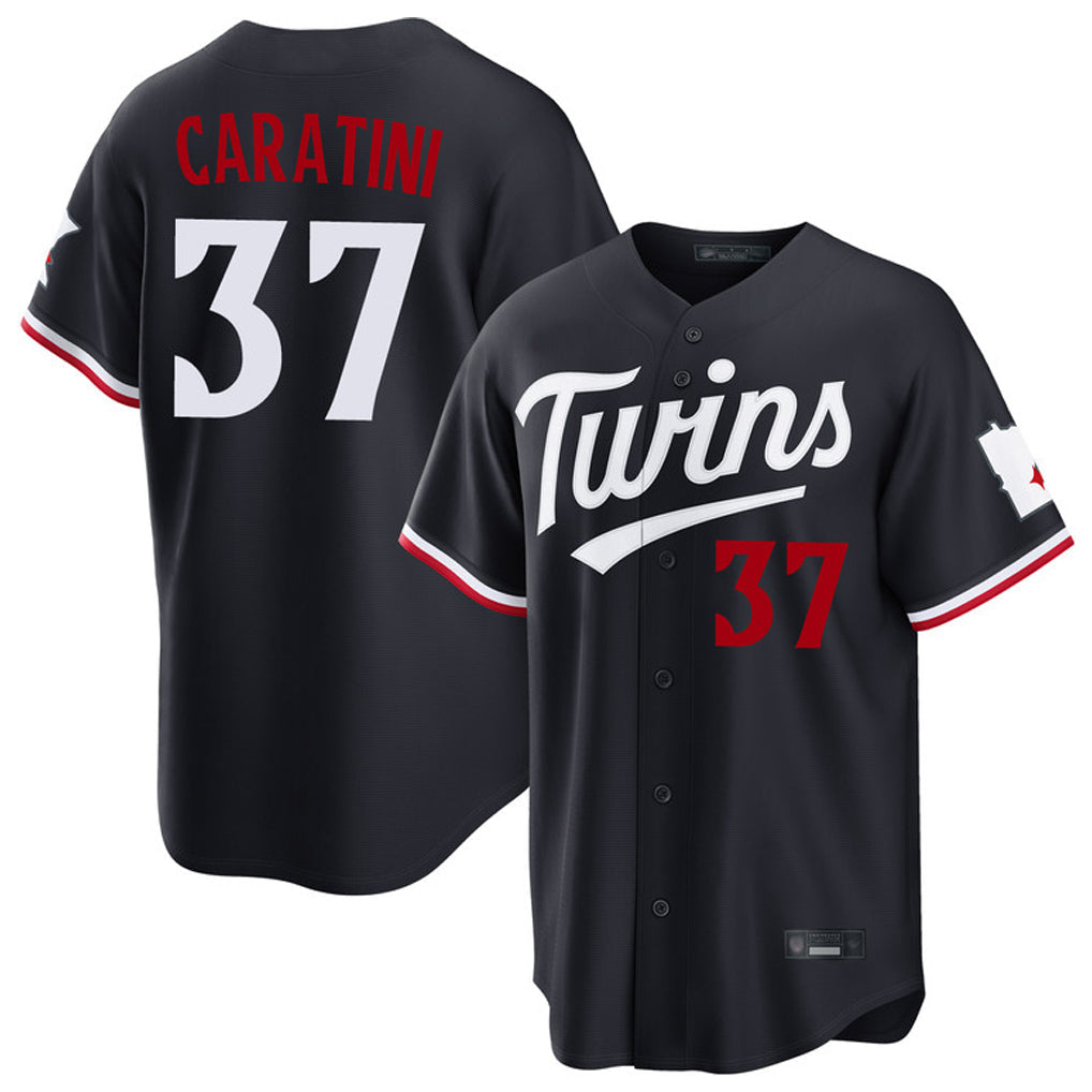 Mdoa M.Twins #37 Victor Caratini Player Navy Home Game Stitched Jerseys