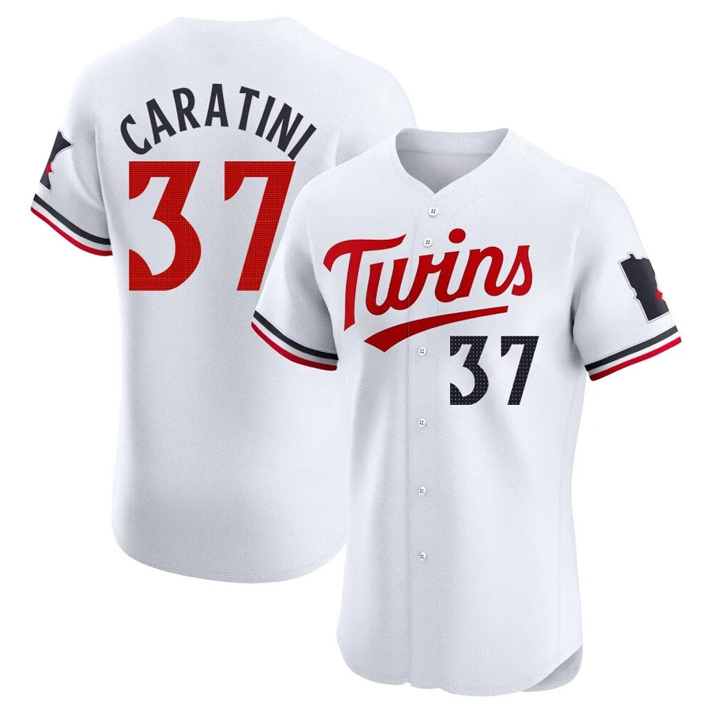 Mdoa M.Twins #37 Victor Caratini Player White Home Limited Elite Stitched Jerseys