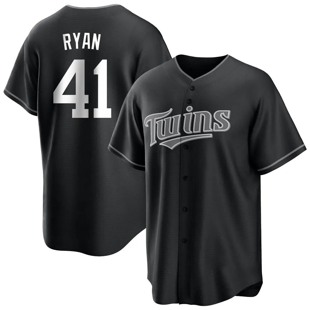Mdoa M.Twins #41 Joe Ryan Player Black Home Game Stitched Jerseys