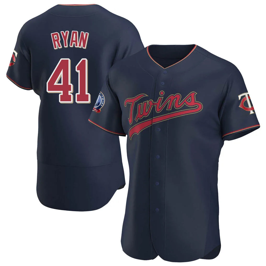 Mdoa M.Twins #41 Joe Ryan Player Navy 60th Home Limited Elite Stitched Jerseys