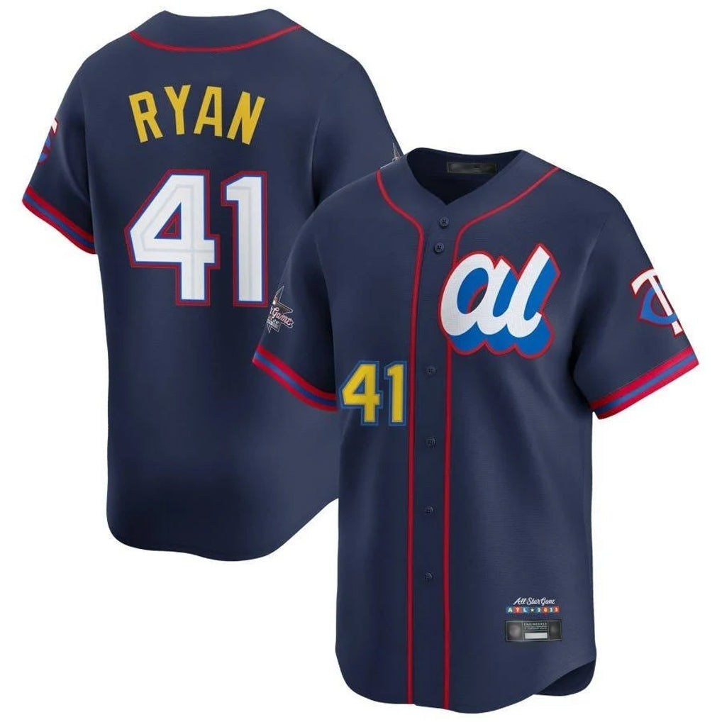 Mdoa M.Twins #41 Joe Ryan Player Navy All-star Game Limited Home Stitched Jerseys