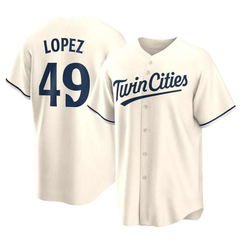 Mdoa M.Twins #49 Pablo Lopez Player Cream Game Limited Home Stitched Jerseys