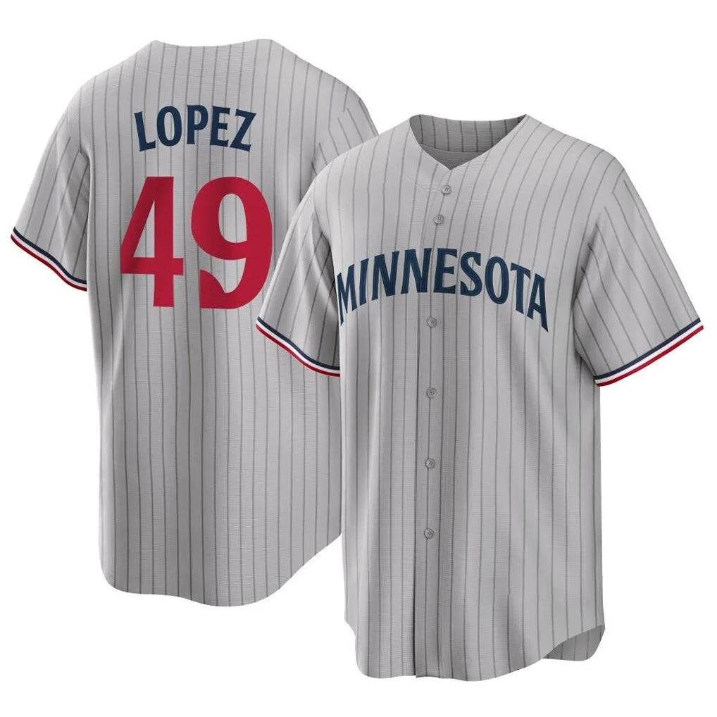 Mdoa M.Twins #49 Pablo Lopez Player Gray Game Limited Home Stitched Jerseys
