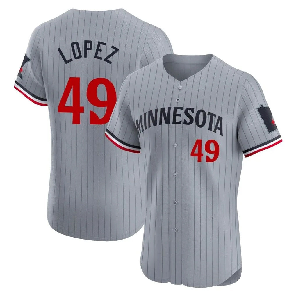 Mdoa M.Twins #49 Pablo Lopez Player Gray Home Limited Elite Stitched Jerseys