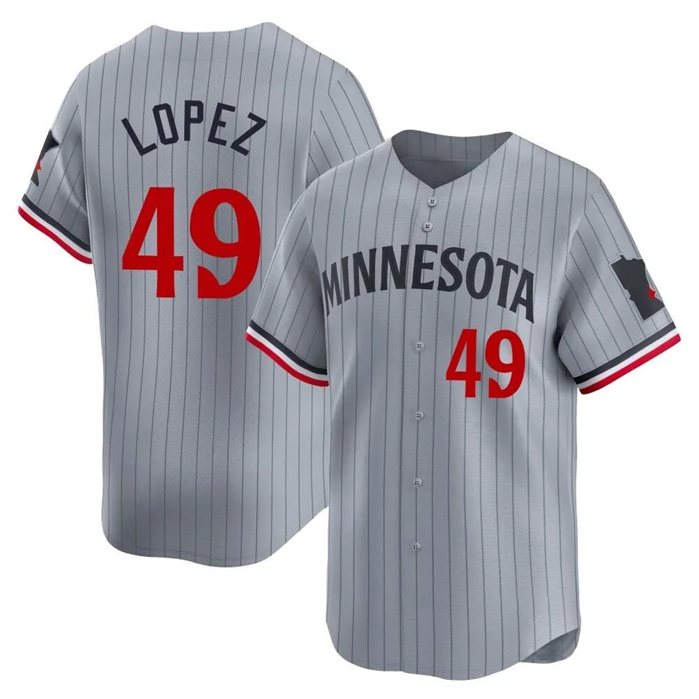 Mdoa M.Twins #49 Pablo Lopez Player Gray Home Limited Stitched Jerseys