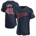 Mdoa M.Twins #49 Pablo Lopez Player Navy 60th Home Limited Elite Stitched Jerseys