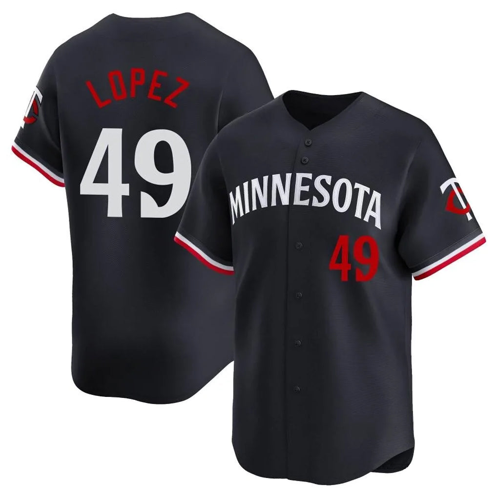 Mdoa M.Twins #49 Pablo Lopez Player Navy Home Limited Stitched Jerseys
