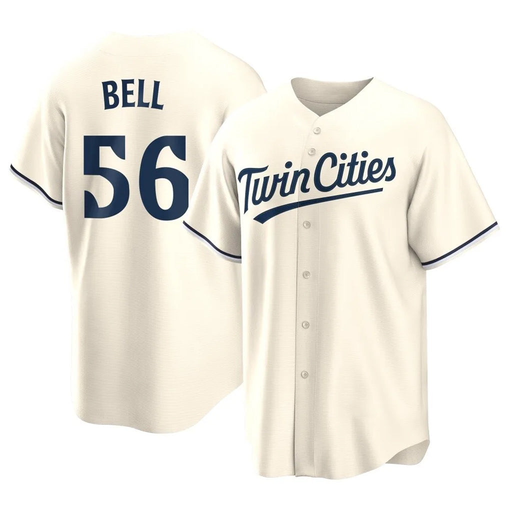 Mdoa M.Twins #56 Josh Bell Player Cream Game Limited Home Stitched Jerseys