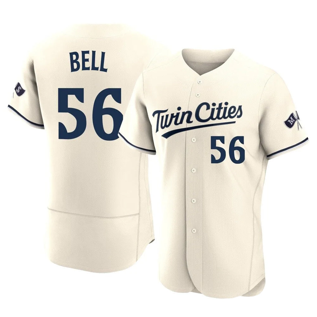 Mdoa M.Twins #56 Josh Bell Player Cream Home Limited Elite Stitched Jerseys