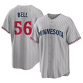Mdoa M.Twins #56 Josh Bell Player Gray Game Limited Home Stitched Jerseys