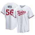 Mdoa M.Twins #56 Josh Bell Player White Home Game Stitched Jerseys