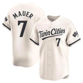 Mdoa M.Twins #7 Joe Mauer Player Cream Home Limited Stitched Jerseys