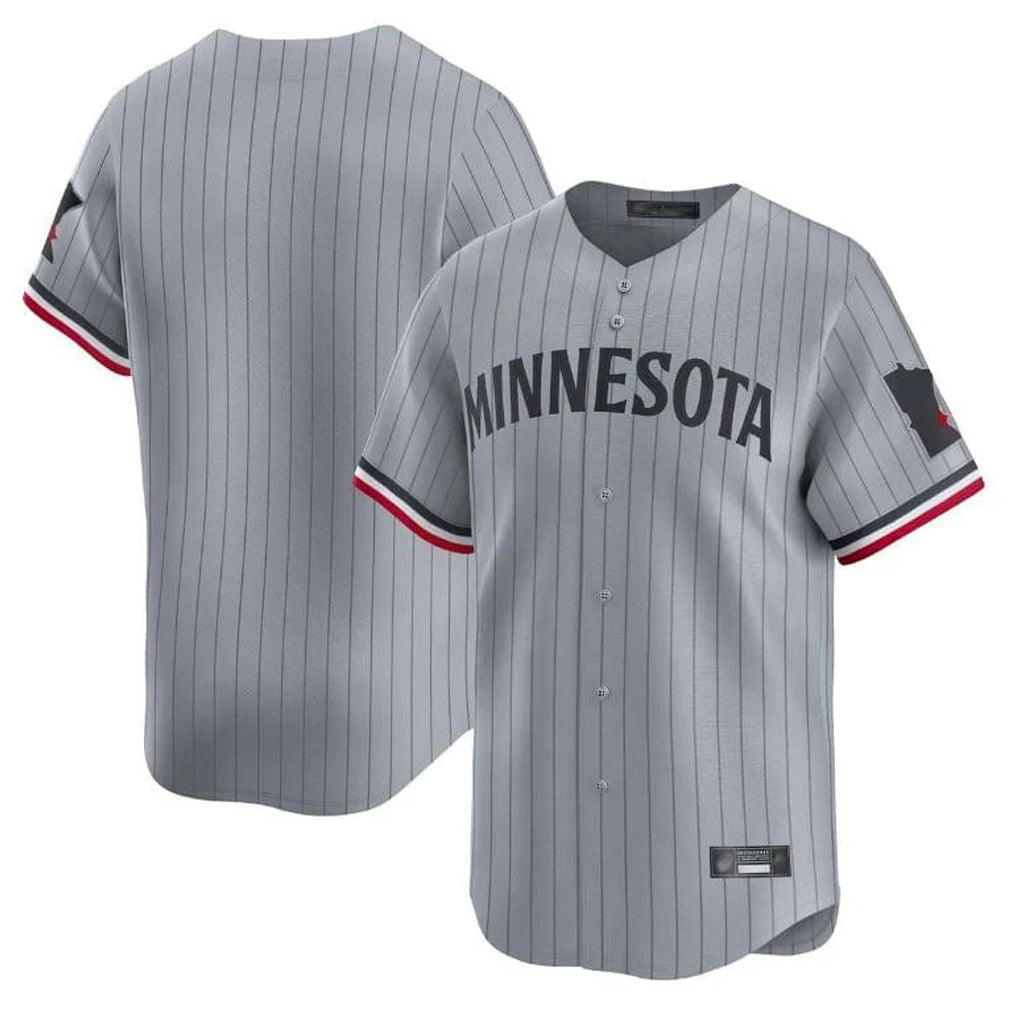 Mdoa Minnesota Twins Blank Player Gray Home Limited Stitched Jerseys